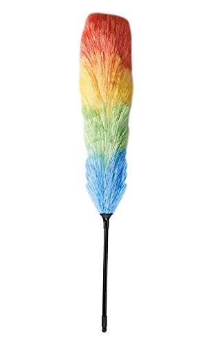 Feyora Microfiber Feather Duster | Rainbow Static Duster Cleaning for Home, Office, Car and Bike