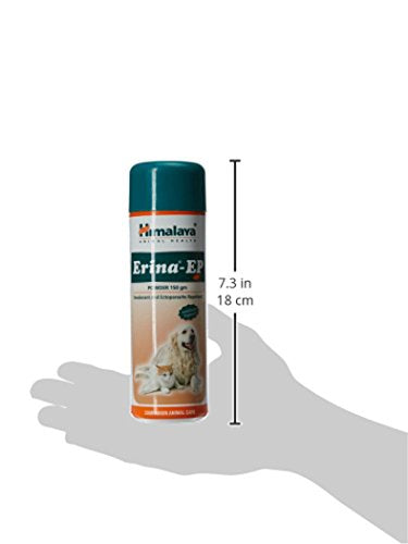 Himalaya Erina-EP Powder | 150 g | Tick & Flea Control for Dogs & Cats | With Neem & Eucalyptus for Skin Health & Hygiene