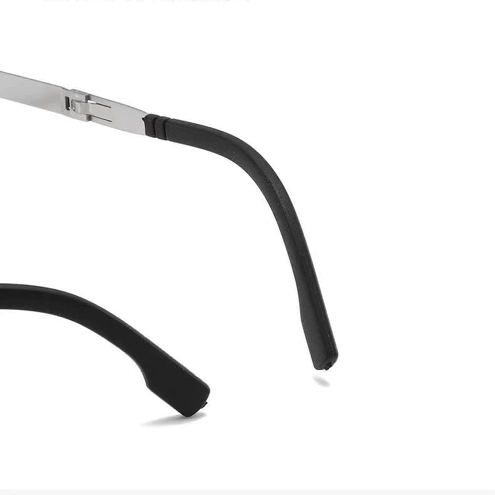 Spatlus Reading Glasses Blue Light Blocking, Anti Uv Glare, Foldable Computer Spring Hinge Readers for Women Man, Foldable Reading Glasses Soft Nose Pad (Color : Black, +2.00 Magnification)