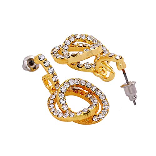 Estele Women's Gehena - Gold Tone Hoola Hoop Dangle Earrings