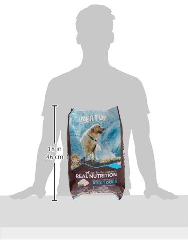 Meat Up Adult Dry Dog Food 6kg (3kg + 3kg) | Chicken Flavour | Glucosamine for Healthy Joints & Bones | Enriched with Vitamins & Minerals | Supports Digestive Health