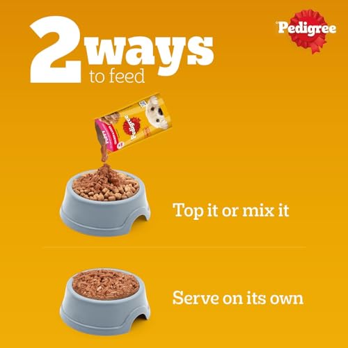 Pedigree Puppy Wet Dog Food, Chicken Chunks in Gravy, 130 g (Pack of 12), Complete & Balanced Meal for Puppies