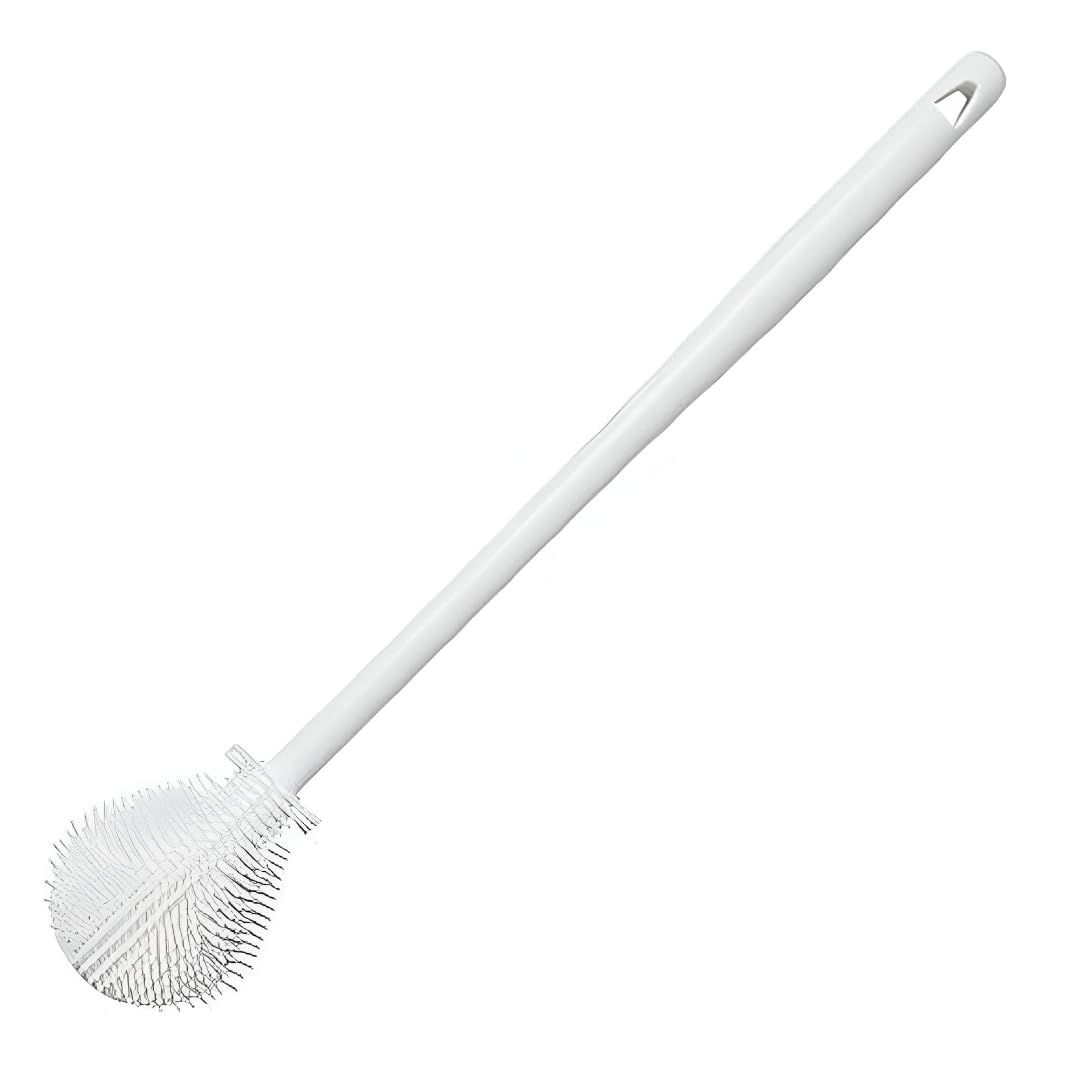 Silicone Bottle Cleaning Brush, 360 Degree Rotational, Flexible Soft Bristle, Long Handle Cleaning Brush for Jar, Cup, Glass Mug Container and Kitchenware (29 × 5.5 × 1cm) (1)