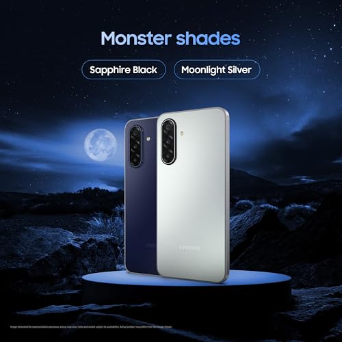 Samsung Galaxy M17 5G Mobile (Sapphire Black, 6GB RAM, 128GB Storage) | 50MP OIS Triple Camera | Gorilla Glass Victus | IP54 | 6 Gen OS Upgrades | AI | Gemini Live | Lag-Free Gaming | Without Charger