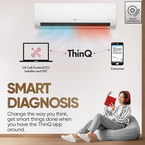 LG 1.5 Ton 3 Star, Hot & Cold AC for All Season, DUAL Inverter Split AC (Copper, Convertible 5-in-1, VIRAAT Mode, 4 Way Air Swing, HD Filter with Anti-Virus Protection, US-H19BNXE, White)