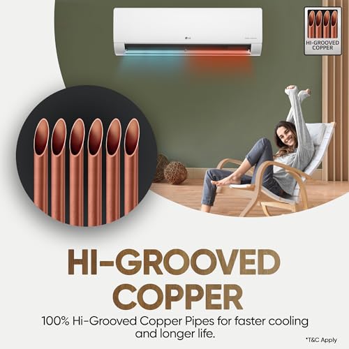LG 1.5 Ton 3 Star, Hot & Cold AC for All Season, DUAL Inverter Split AC (Copper, Convertible 5-in-1, VIRAAT Mode, 4 Way Air Swing, HD Filter with Anti-Virus Protection, US-H19BNXE, White)
