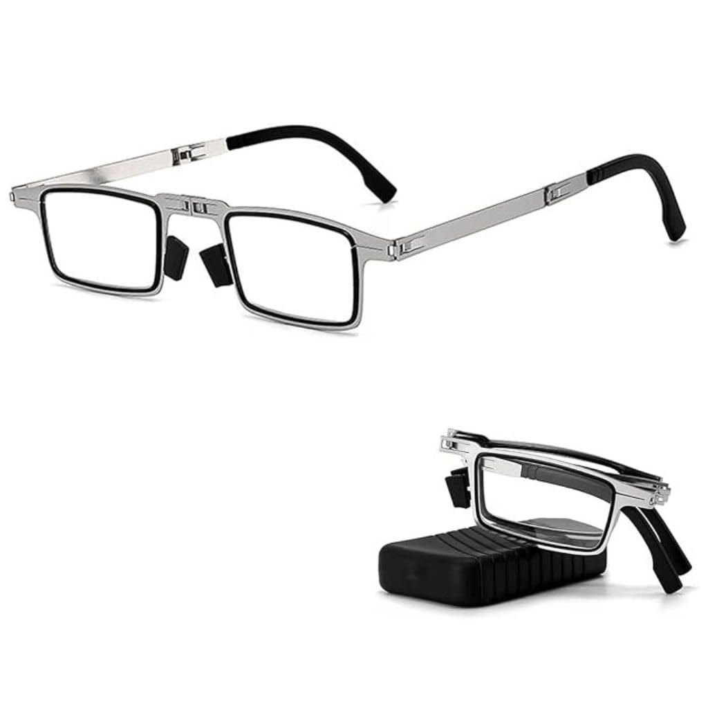 Spatlus Reading Glasses Blue Light Blocking, Anti Uv Glare, Foldable Computer Spring Hinge Readers for Women Man, Foldable Reading Glasses Soft Nose Pad (Color : Black, +2.00 Magnification)