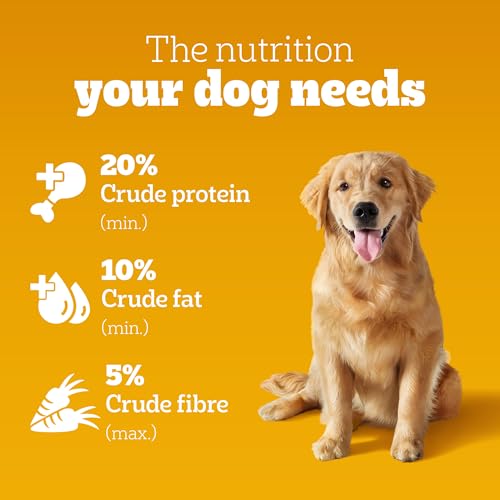 Pedigree Adult Dry Dog Food, Meat & Rice, 3 kg, Contains 37 Essential Nutrients, 100% Complete & Balanced Food for Adult Dogs