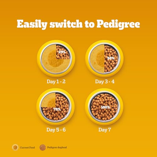 Pedigree Adult Dry Dog Food, Meat & Rice, 3 kg, Contains 37 Essential Nutrients, 100% Complete & Balanced Food for Adult Dogs