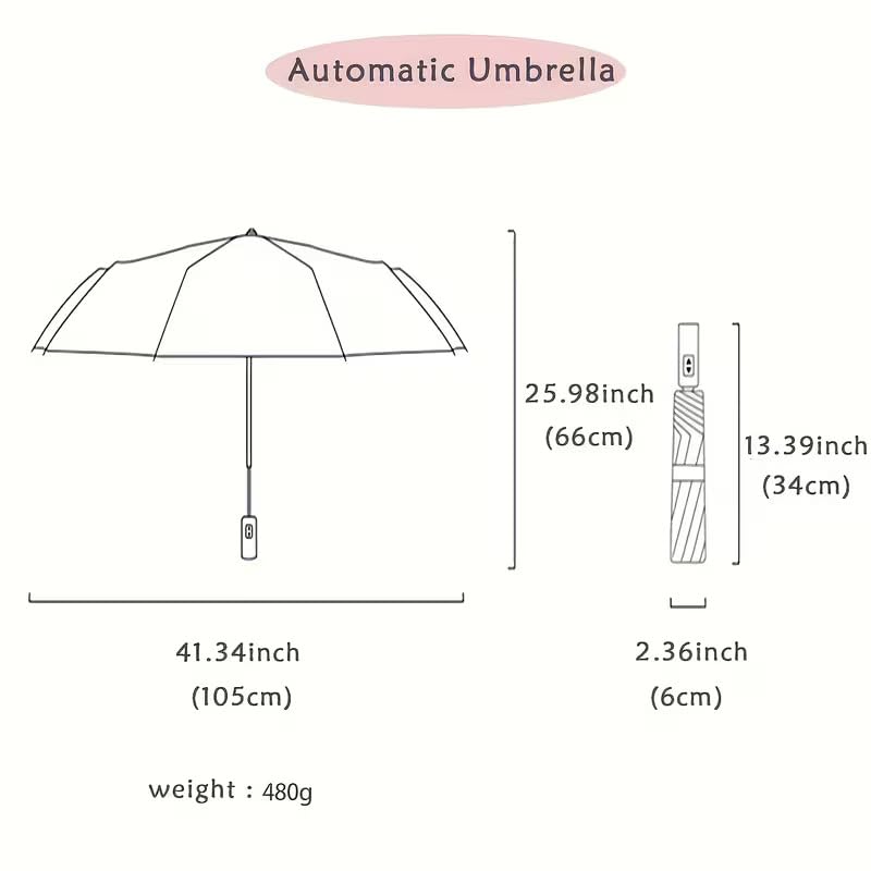 SOUKIO Umbrella, UV Big Size Umbrella for Sun Protection Rain Windproof Strong large 3 fold for men women kids boys girls Perfect small & stylish Windproof & Compact (Black)