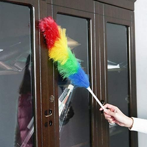 Feyora Microfiber Feather Duster | Rainbow Static Duster Cleaning for Home, Office, Car and Bike