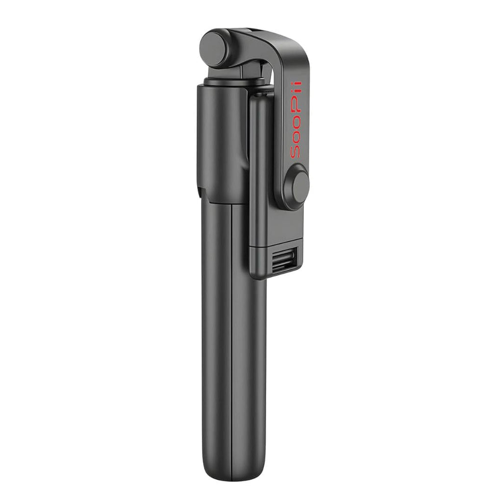 SOOPII 3-in-1 Selfie Stick with Bluetooth Remote, Foldable Tripod Stand, Compact & Extendable Upto 70 cm / 27.5 inches Mobile Stand Holder for iPhone and Android Devices