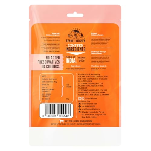 Kennel Kitchen All Life Stages Soft Baked Chicken Stick Treats for Dogs, 100g (Pack of 1)