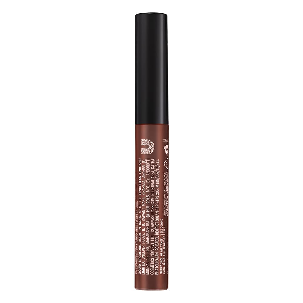 Lakme Forever Matte Liquid Lip Colour, Brown Espresso, 5.6 ml
