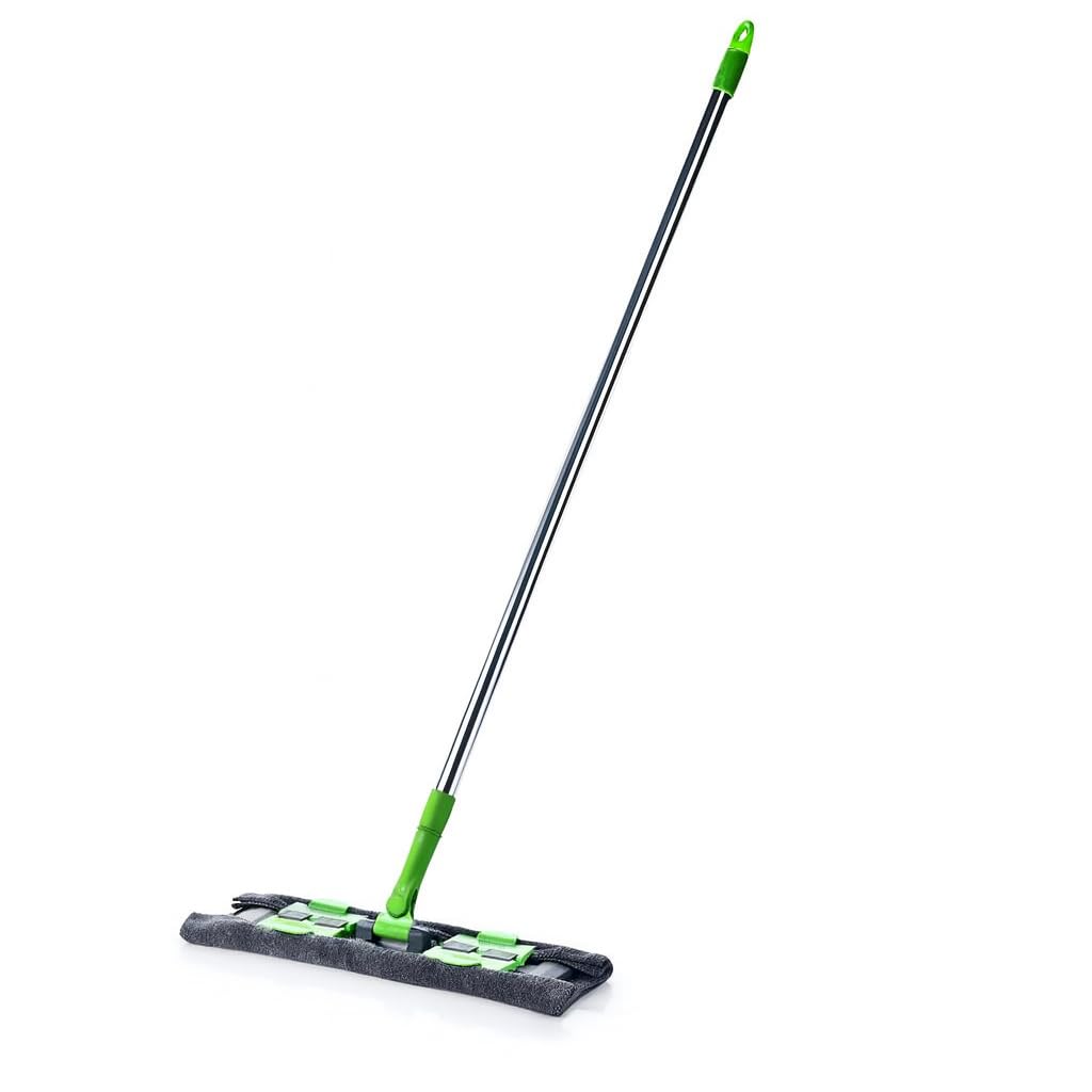Flat Floor Cleaning Mop with Extendable Handle | Microfiber Reusable Pad | 360° Rotating Head | Lightweight Wet & Dry Mop for Home, Kitchen, Tiles & Wooden Floors