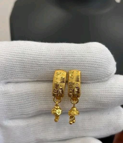 Traditional 1 Gram Gold Plated Sui Dhaga Drop Earrings, Small Dangle Design, Traditional Indian Style Jewelry for Women
