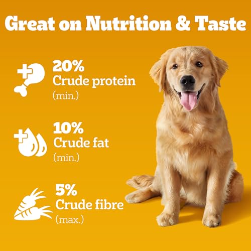 Pedigree Adult Dry Dog Food, New Chicken Biryani Flavour, 1 kg, Protein of 4 Chicken Pieces, Vitamin D3 of 6 Eggs, Calcium of 7 Cups of Yogurt, 100% Complete and Balanced Nutrition