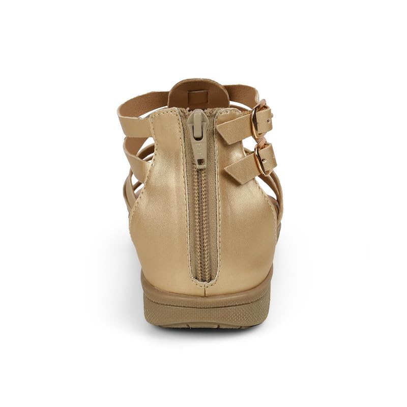 tresmode JAG Gold Women's Casual Platform Flats in Size 6 UK / 39 EU