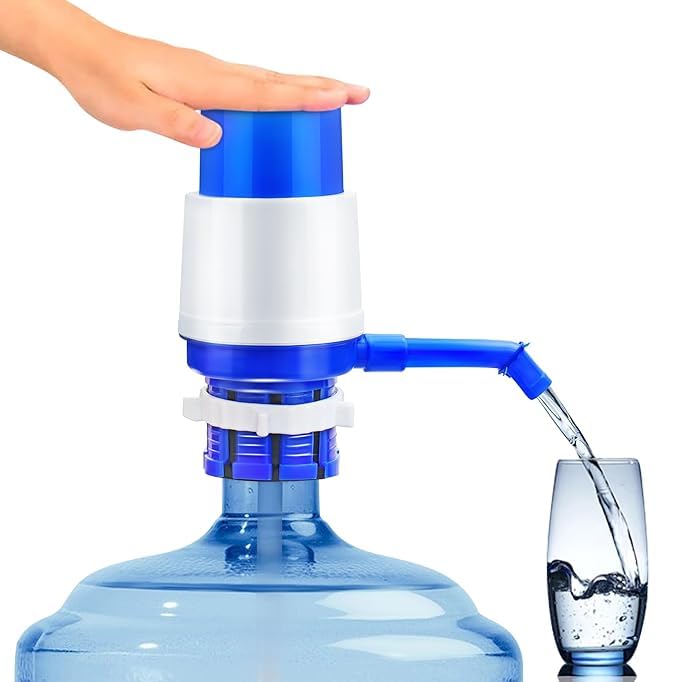 Manual Water Pump Dispenser for 20 Litre Bottle | Hand Press Drinking Water Pump with Long Nozzle | Portable, Easy to Install for Home, Office & Travel