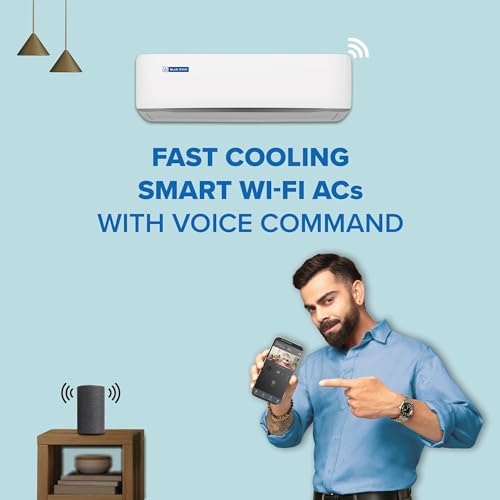 Blue Star 1 Ton 5 Star,New Star rated,Smart Inverter Split AC (Copper, Convertible 5 in 1 Cooling, DigiQ Hepta Sensor, Blue Fins, Self Diagnosis, IA512ZXUS, White)
