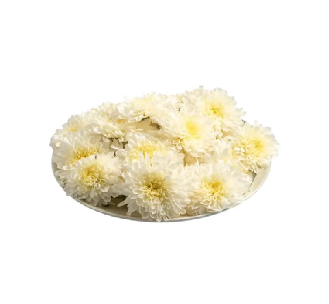 Fresh Chrysanthemum/Shevanti Flower White, 100 g