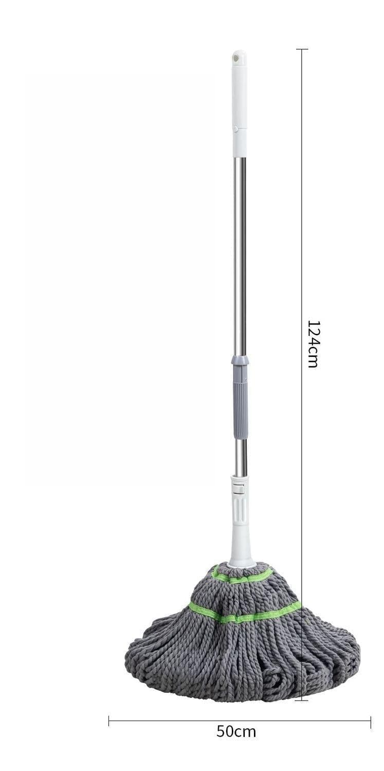 Microfiber Twist Mop for Floor Cleaning – Heavy Duty Squeeze Twist Mop Stick | Durable & Easy to Use Floor Cleaner | Best for Hardwood, Tile, Laminate Floors | G-Grey