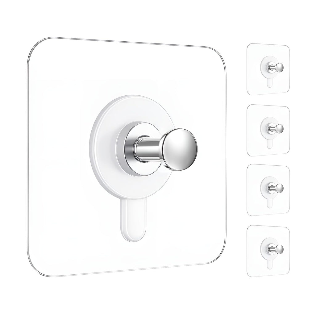 DALUCI Self Adhesive Wall Hooks (Pack of 5) – Heavy Duty Nail-Free Hooks for Wall Heavy Items | Photo Frame Hooks Without Drilling | Strong Sticky Hook for Frames, Clocks & Keys (Photo Frame Hook, 5)