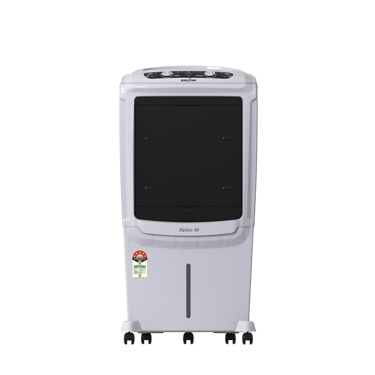 Kenstar Helios HC 90 Desert Air Cooler 90L|5 Star BEE Rated|5 Year Motor & Pump Warranty |50 ft Air Throw I Honeycomb Cooling|3-Speed | Water Level Indicator | Collapsible Louvers I Off White & Black