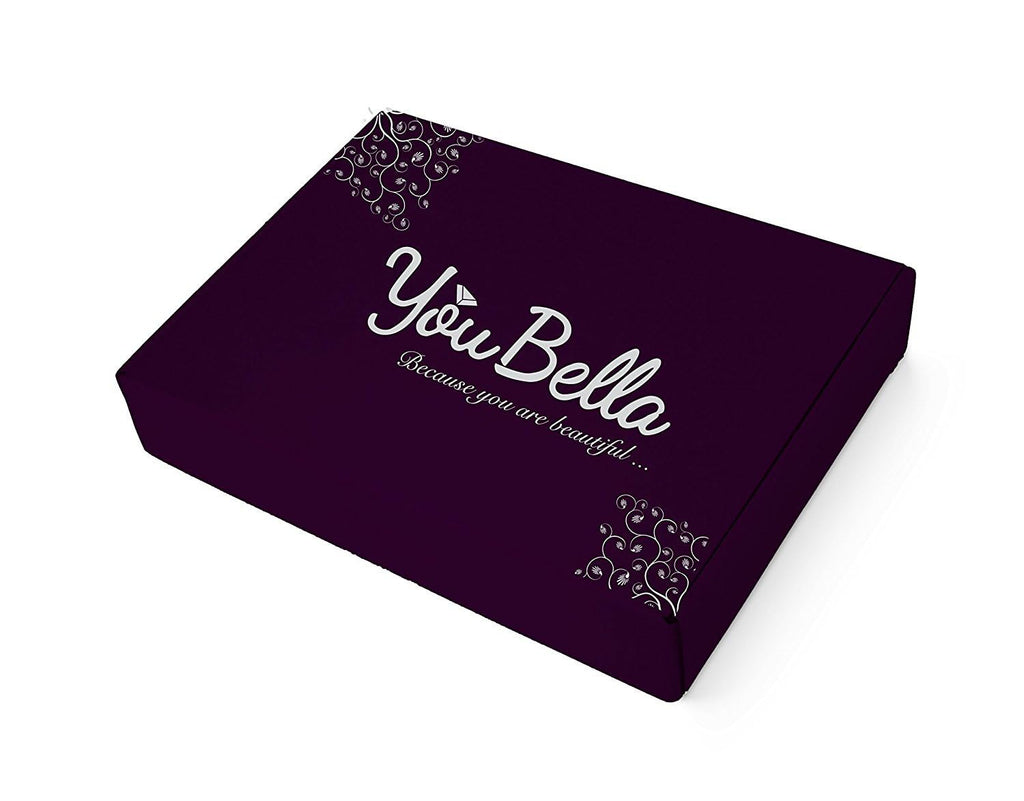 YouBella Jewellery Bracelets for Women Stylish Rose Gold Plated Crystal Bracelet Bangle Jewellery for Girls and Women (Floral)