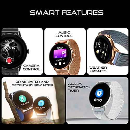 Fire-Boltt Phoenix Ultra Smart Watch 1.39" HD Display, Bluetooth Calling, AI Voice Assistant, 120 Sports Modes, IP67 Waterproof, SpO2 Monitor Smart Watch for Man & Woman - Gold