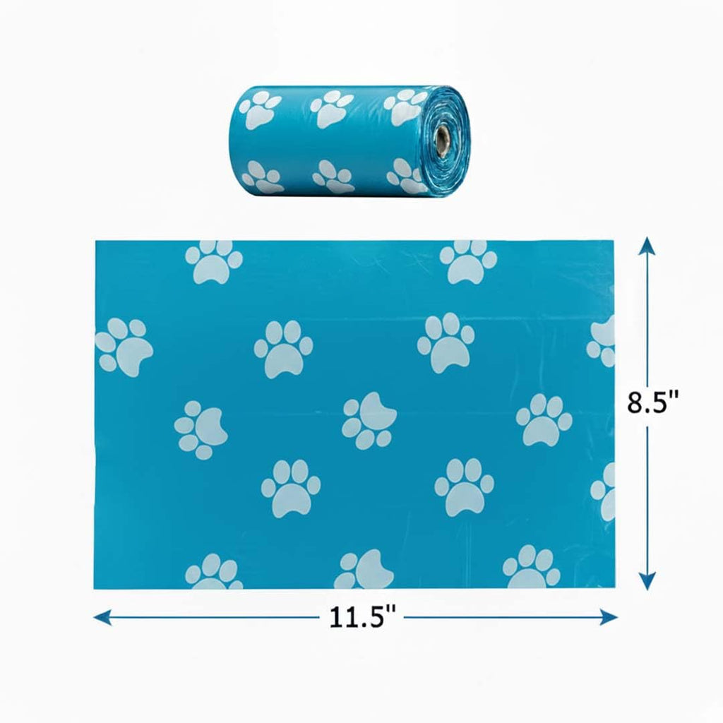 PETS EMPIRE 8 Roll Dog Poop Bags Extra Thick and Strong | Leak Proof Poop Bags for Dogs | Plastic Waste Pick Up Biodegradable | Dog Potty Picker Bag | Unscented Waste Bag 120 Counts