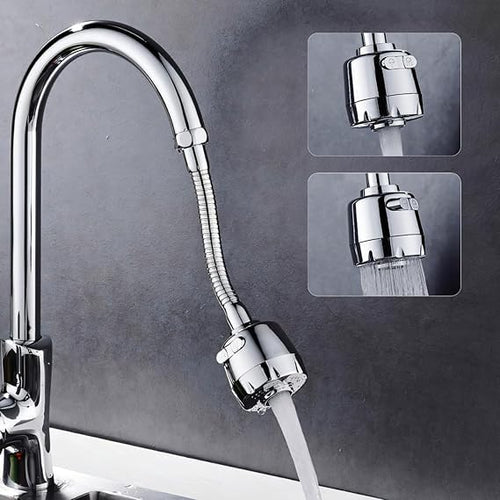 ALTURAS Kitchen Tap Extender, 360° Rotating Faucet Extension for Kitchen Sink & Basin, Adjustable Water Flow