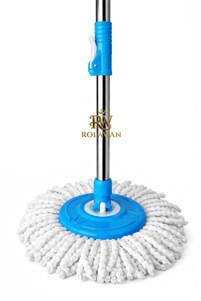 360 Degree Spin Mop with Stainless Steel Handle, Microfibre Mop, Floor Cleaning Mopping Stick with Bucket pocha Cloth for fioor Cleaning ||