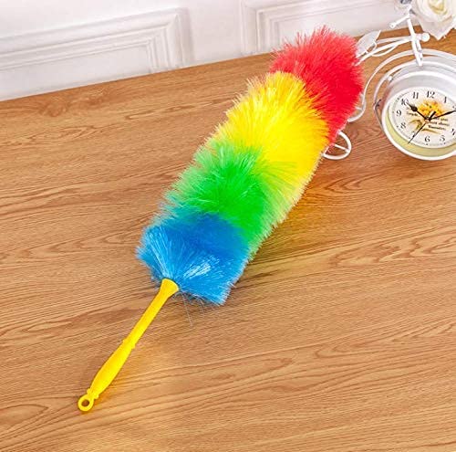 Feyora Microfiber Feather Duster | Rainbow Static Duster Cleaning for Home, Office, Car and Bike