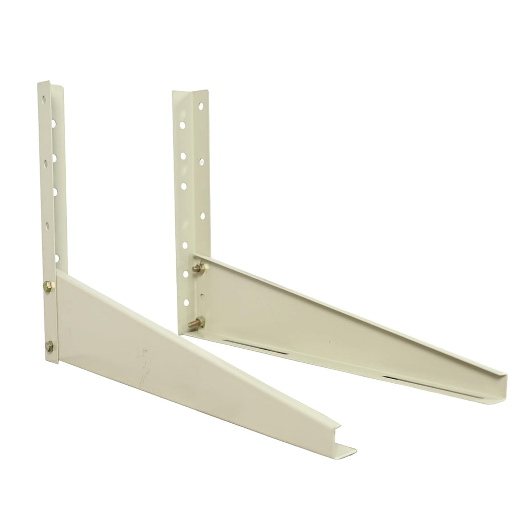 BonKaso Heavy Duty AC Stand for Outdoor Unit | Mild Steel Rust Proof Wall Mount Bracket with Powder Coated Finish | Supports Up to 200kg | AC Outdoor Unit Stand with Fasteners | Pack of 1