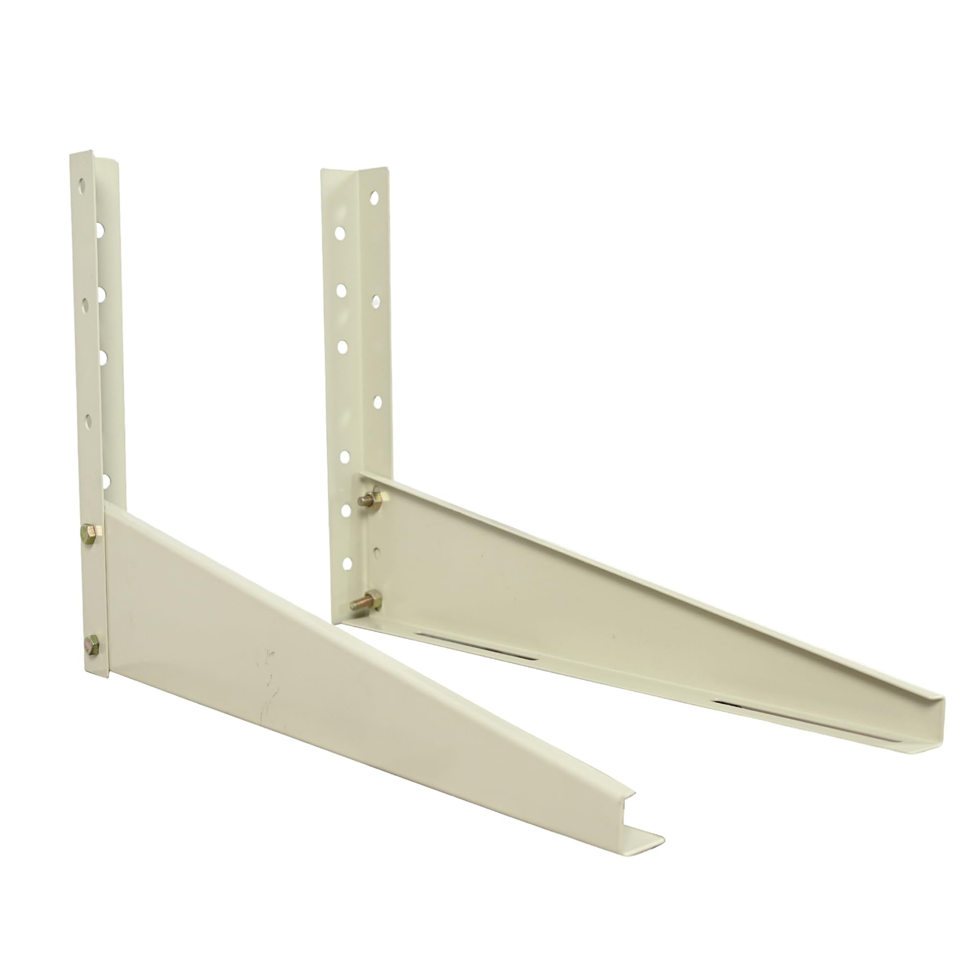 BonKaso Heavy Duty AC Stand for Outdoor Unit | Mild Steel Rust Proof Wall Mount Bracket with Powder Coated Finish | Supports Up to 200kg | AC Outdoor Unit Stand with Fasteners | Pack of 1
