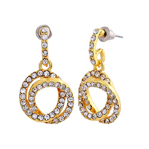 Estele Women's Gehena - Gold Tone Hoola Hoop Dangle Earrings