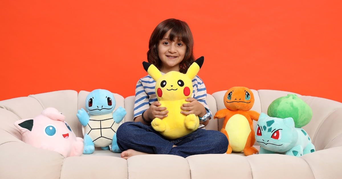 Mirada Pokémon Bulbasaur Soft Plush Toy – 22cm | Official Licensed Cute Green Stuffed for Kids, Boys & Girls | Super Soft & Comfortable Plush | Ideal Gift for Birthday & Festivals