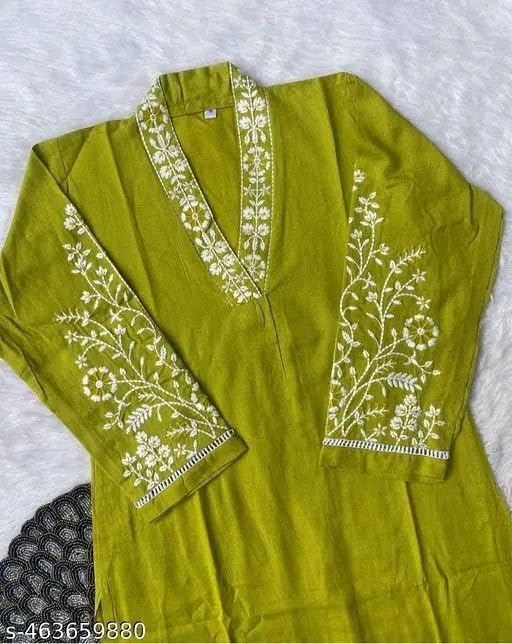 Cotton Kurta Bottom Set for Women | Stylish Kurta Set