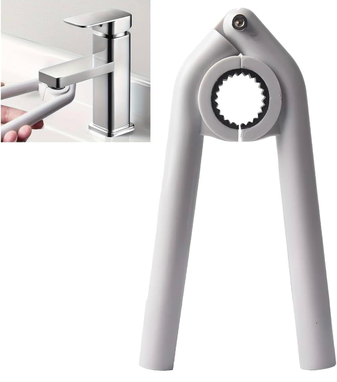 CHEALPANI Anti Slip Plumbing Repair Wrench Tool for Kitchen Bathroom Universal Tap Faucet Opener Spanner Plastic Sink Wrench for Tap Installation Easy Faucet Aerator Repair Tool for Home Plumbing