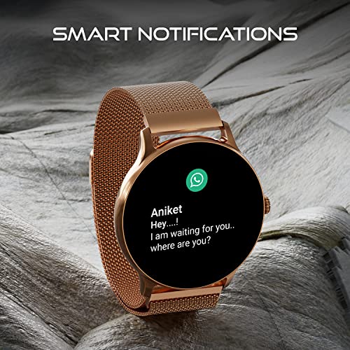 Fire-Boltt Phoenix Ultra Smart Watch 1.39" HD Display, Bluetooth Calling, AI Voice Assistant, 120 Sports Modes, IP67 Waterproof, SpO2 Monitor Smart Watch for Man & Woman - Gold