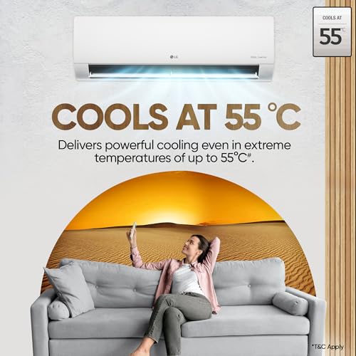 LG 1.5 Ton 3 Star, Hot & Cold AC for All Season, DUAL Inverter Split AC (Copper, Convertible 5-in-1, VIRAAT Mode, 4 Way Air Swing, HD Filter with Anti-Virus Protection, US-H19BNXE, White)