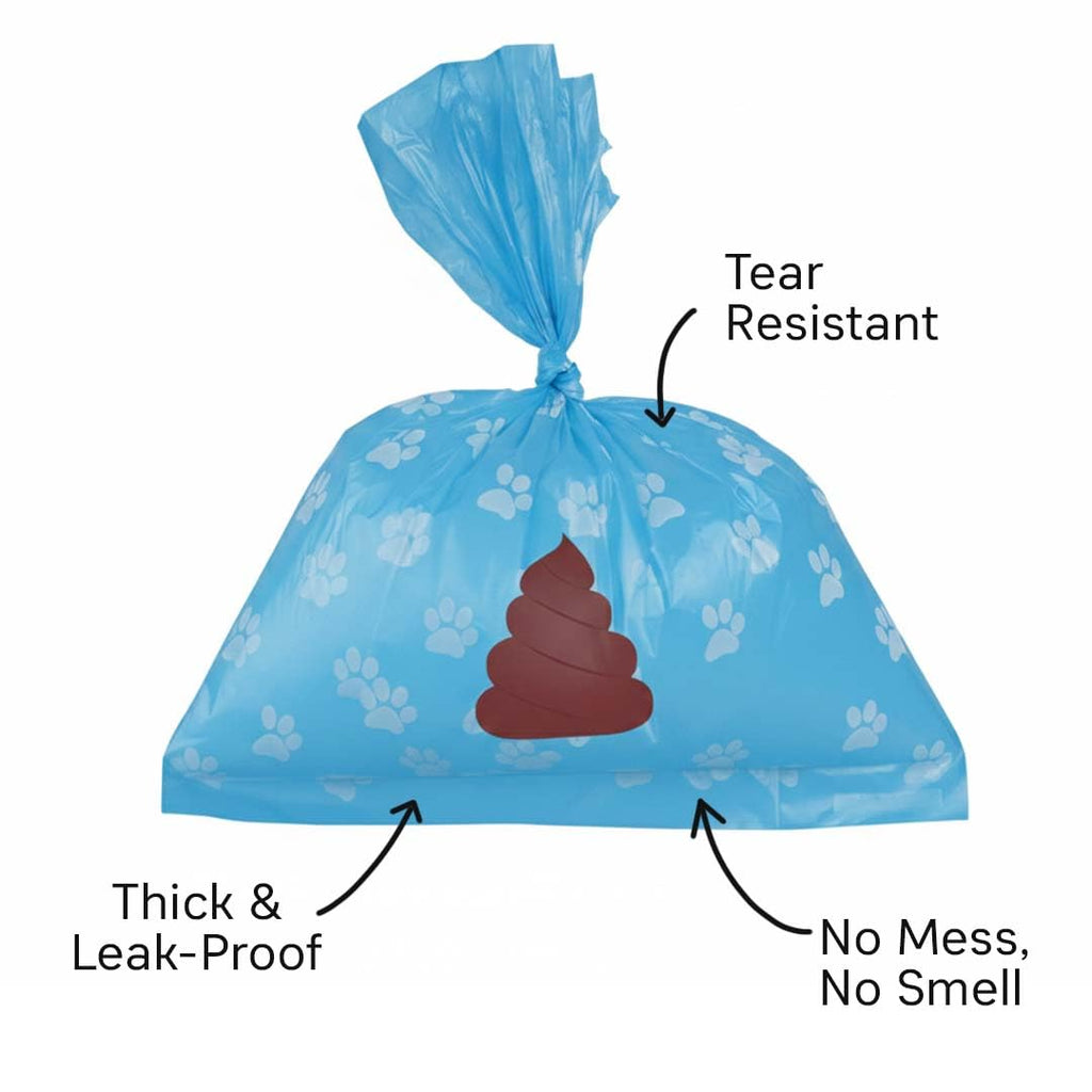 PETS EMPIRE 8 Roll Dog Poop Bags Extra Thick and Strong | Leak Proof Poop Bags for Dogs | Plastic Waste Pick Up Biodegradable | Dog Potty Picker Bag | Unscented Waste Bag 120 Counts
