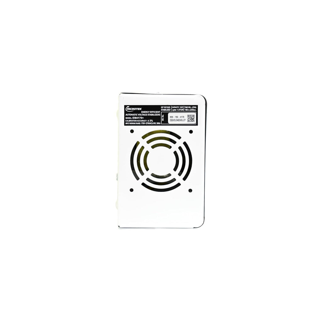 Microtek EM 4170+ Automatic Air Conditioners (A.C.) Voltage Stabilizer upto 1.5 Ton Working Power 170V-270V with 3 Year Warranty (White)