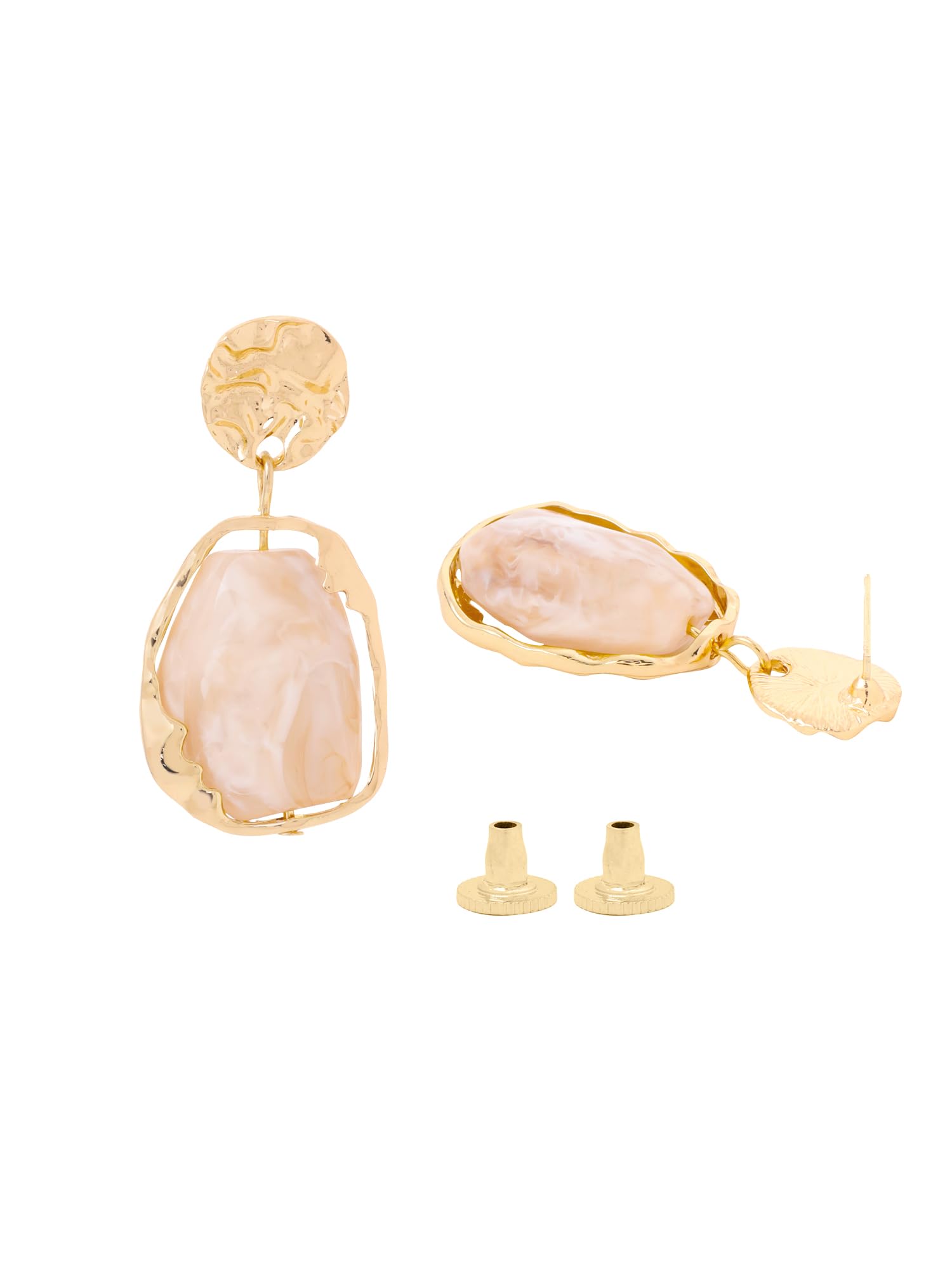 Yellow Chimes Earrings for Women and Girls Stone Drop | Gold Tone Stone Studded Drop Earrings | Birthday Gift for girls and women Anniversary Gift for Wife