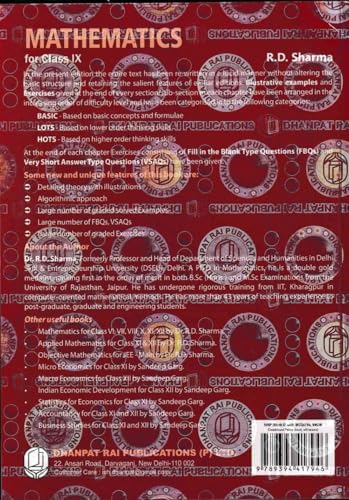 Mathematics Class 9 With MCQs - By RD Sharma (Examination 2026-27)
