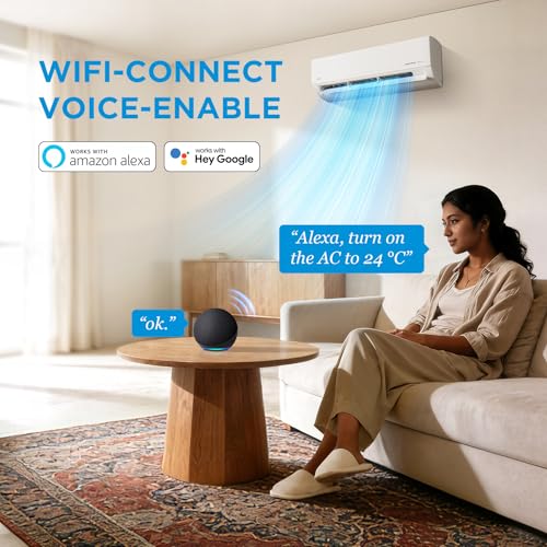 Midea 1.5Ton 3S,New Star rated, Wi-Fi AI Inverter Split AC(Copper,Convertible Gear 6-in-1, Turbo Mode, Dry Mode for Monsoon, Auto Clean&HD+PM 2.5 Filter,Santis Max DLX Wi-Fi -MAI18SD3R36W0,White)