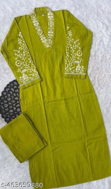 Cotton Kurta Bottom Set for Women | Stylish Kurta Set