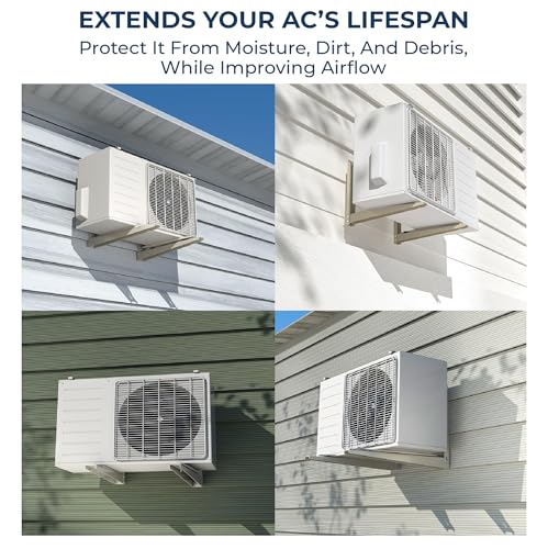 Robustt Heavy Duty AC stand | Rust Proof Iron Air Conditioner Outdoor Unit Mounting Bracket, Supports upto 200kg weight | Air Conditioner Stand Comes with Necessary Wall Fittings - Pack of 1