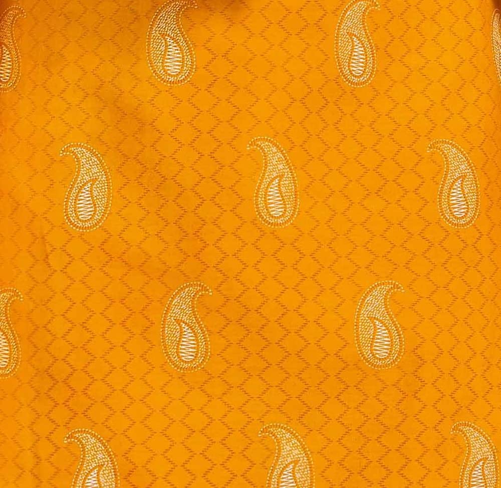 Miraan Cotton Printed Readymade Salwar Suit For Women(MIRAANSG118L, Large, Yellow)